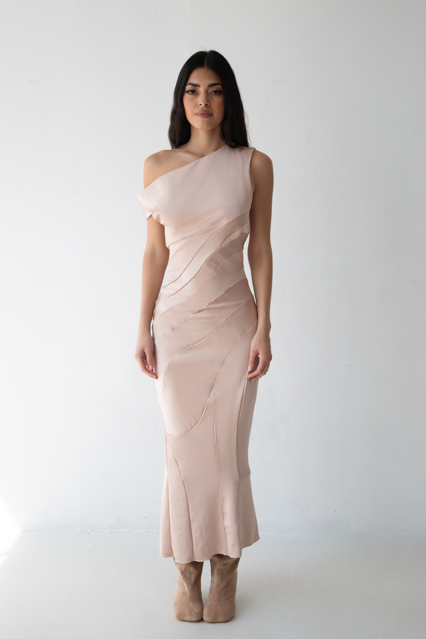BLUSH SEAMS DRESS